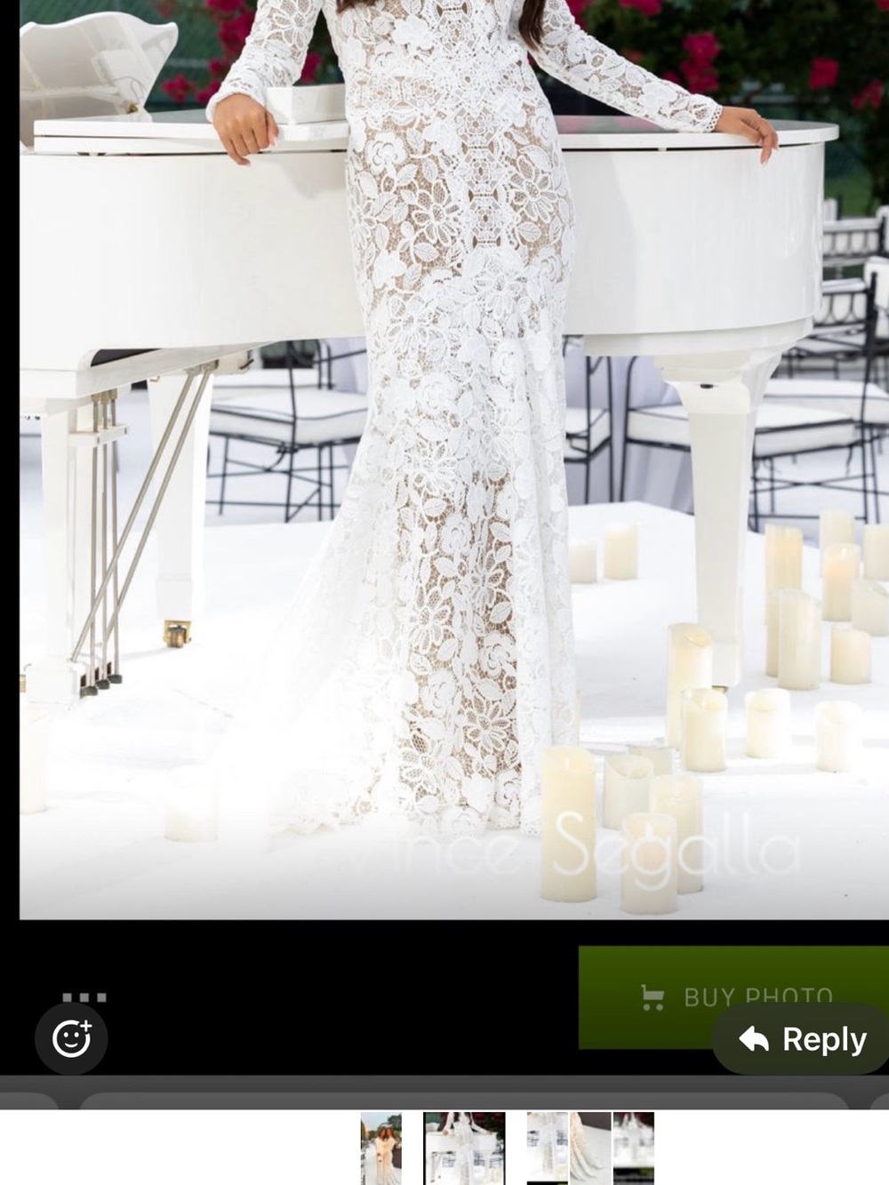 White Floral Lace Candle Accent Dress Display